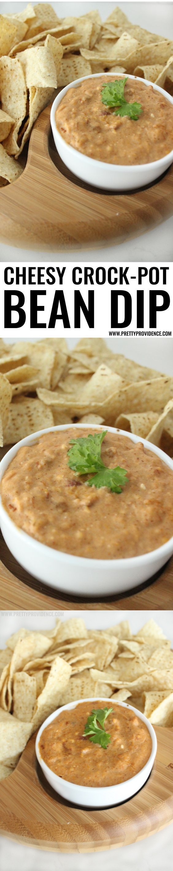 Cheesy Crock-Pot Bean Dip