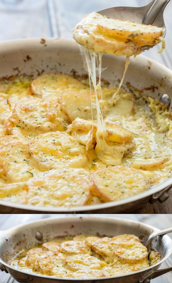 Cheesy Layered Potatoes