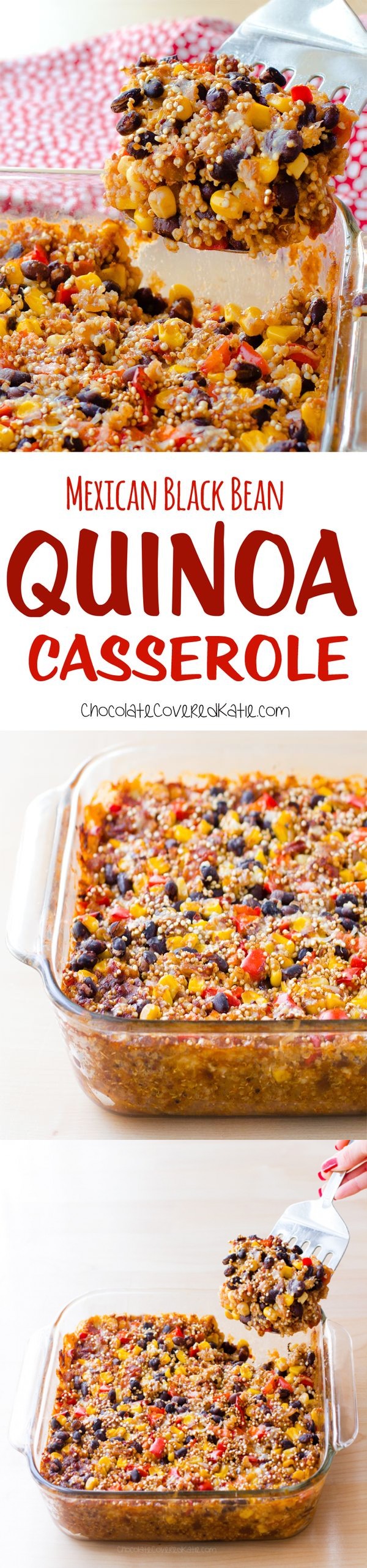 Cheesy Mexican Black Bean Quinoa Casserole