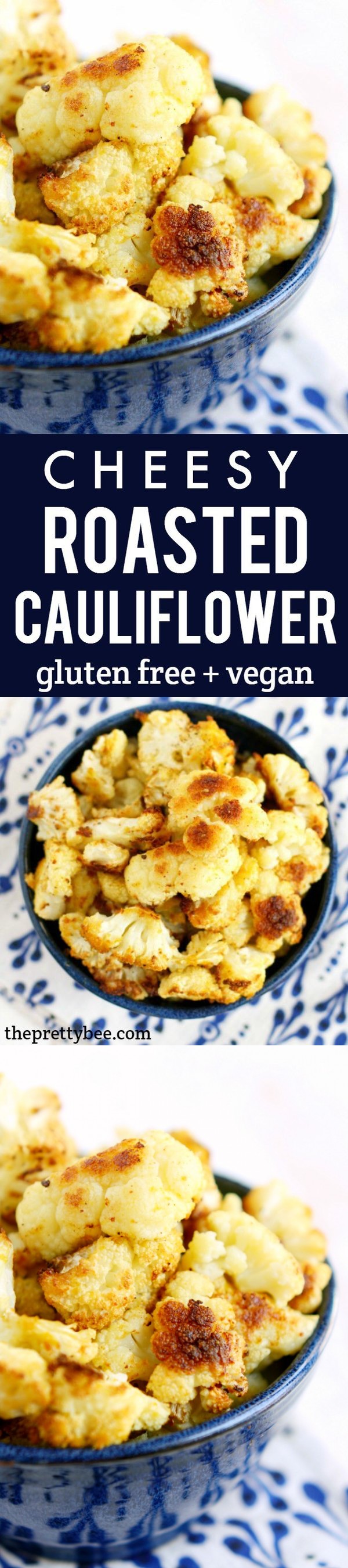 Cheesy Roasted Cauliflower (Vegan and Gluten Free