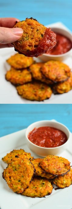 Cheesy Sweet Potato and Zucchini Bites