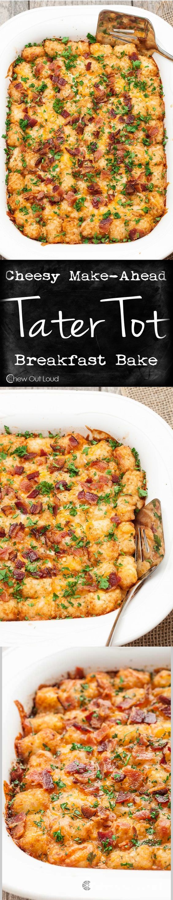 Cheesy Tater Tot Breakfast Bake