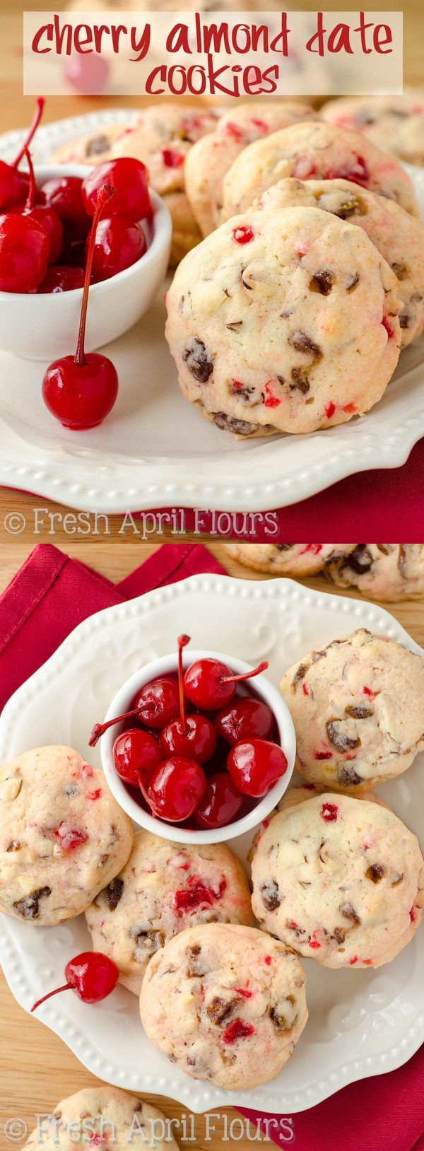 Cherry Almond Date Cookies