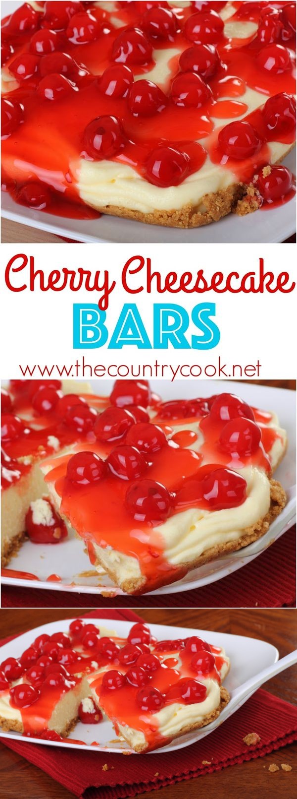 Cherry Cheesecake Bars