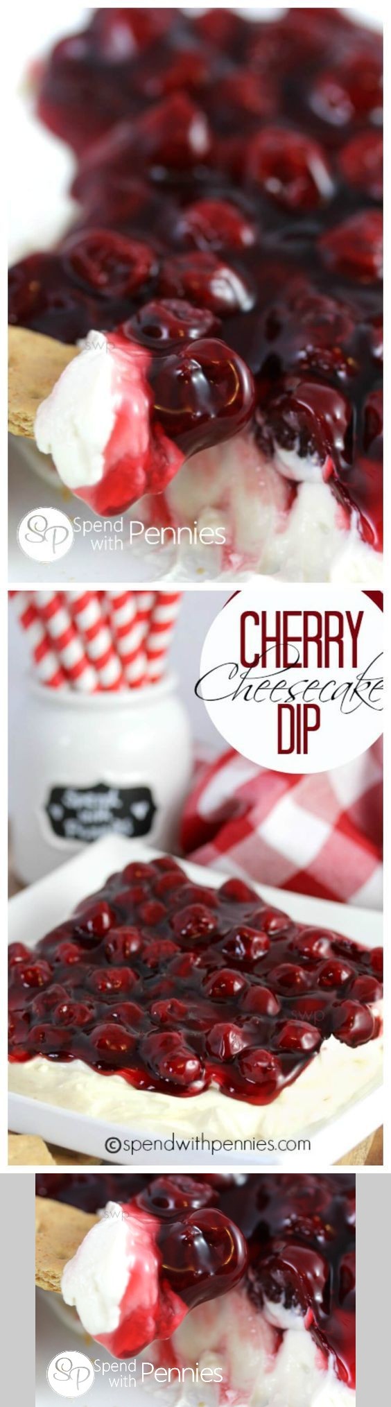 Cherry Cheesecake Dip (No Bake