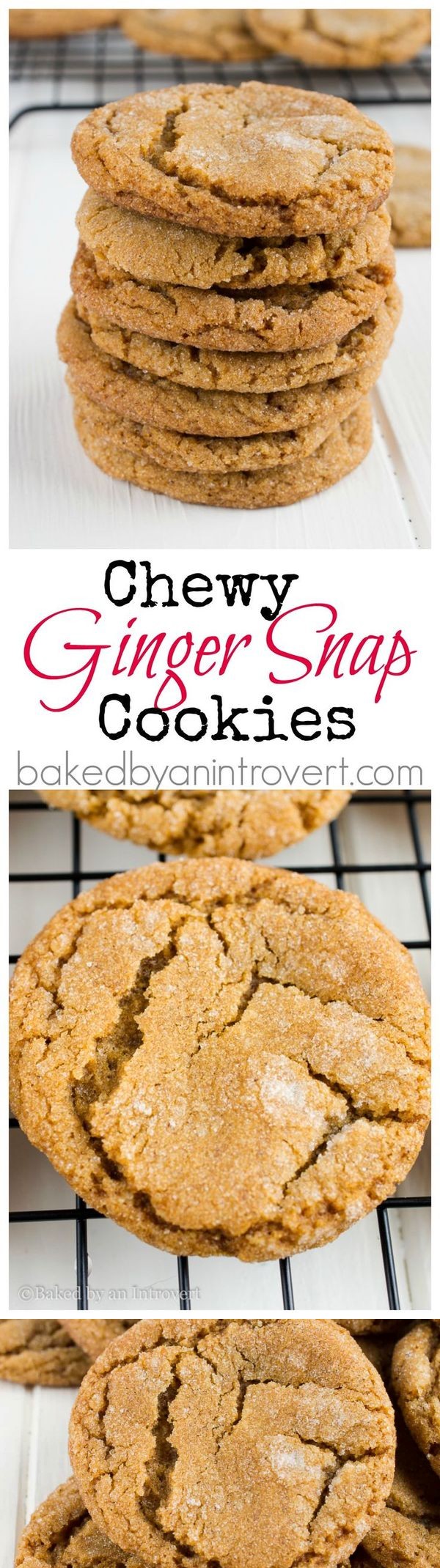 Chewy Ginger Snap Cookies