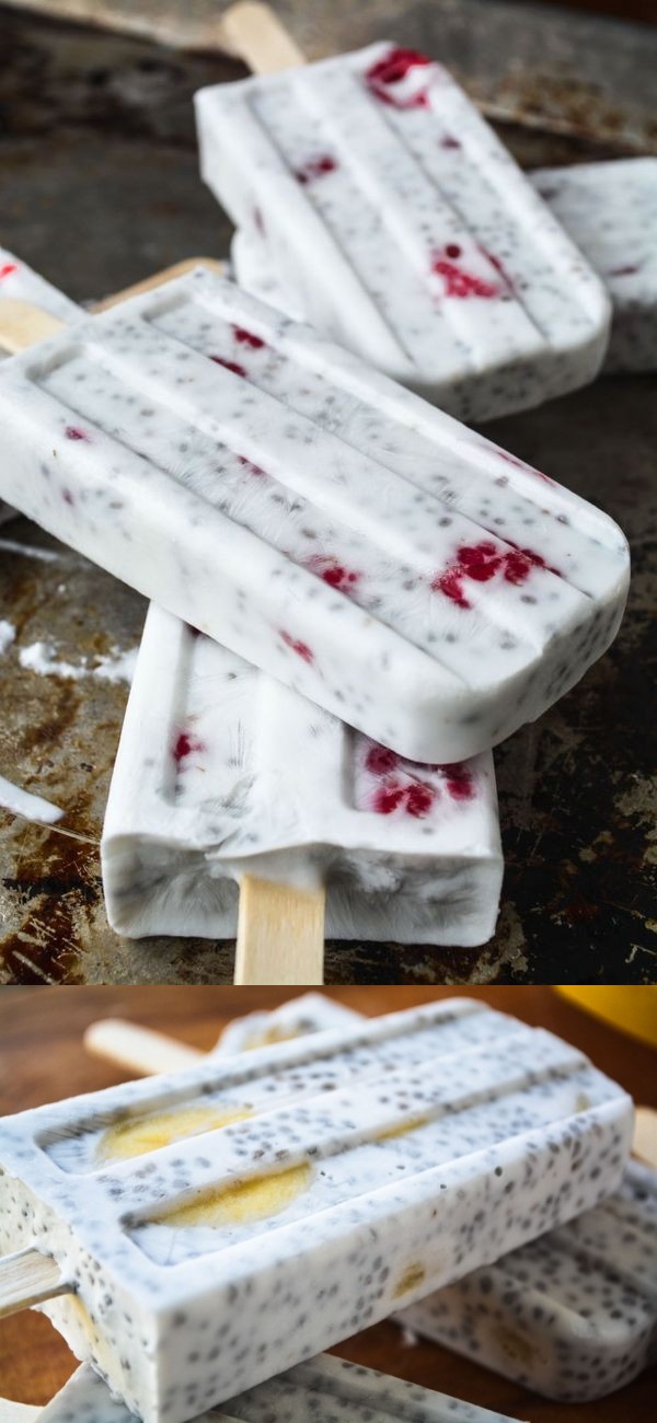 Chia Coconut Pudding Pops