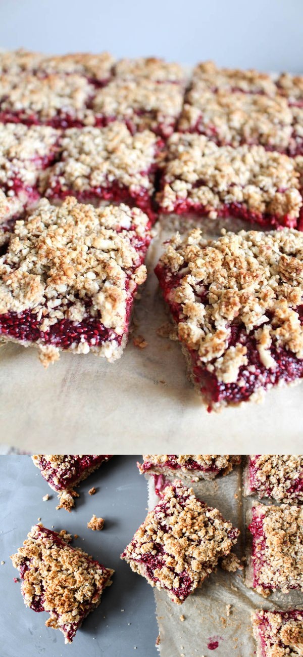 Chia Jam Oat Bars