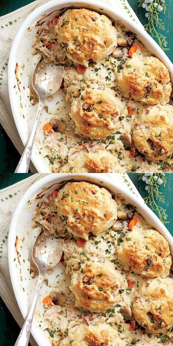 Chicken-and-Biscuit Cobbler