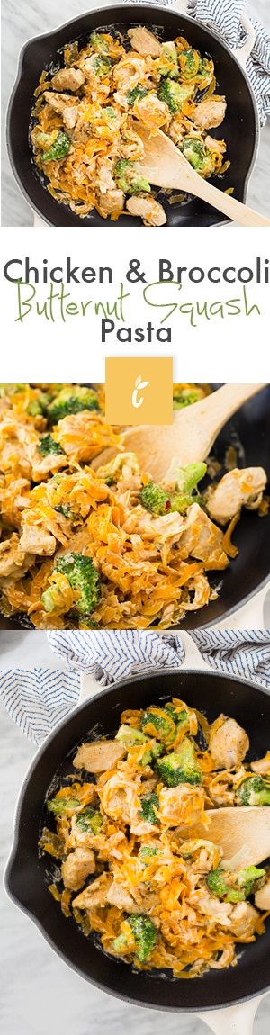 Chicken and Broccoli Butternut Squash Pasta