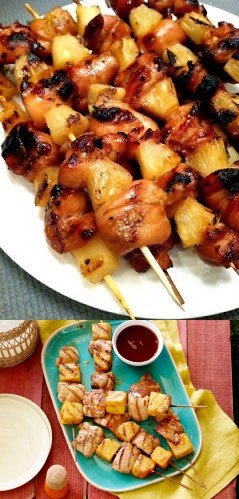 Chicken and Pineapple Skewers