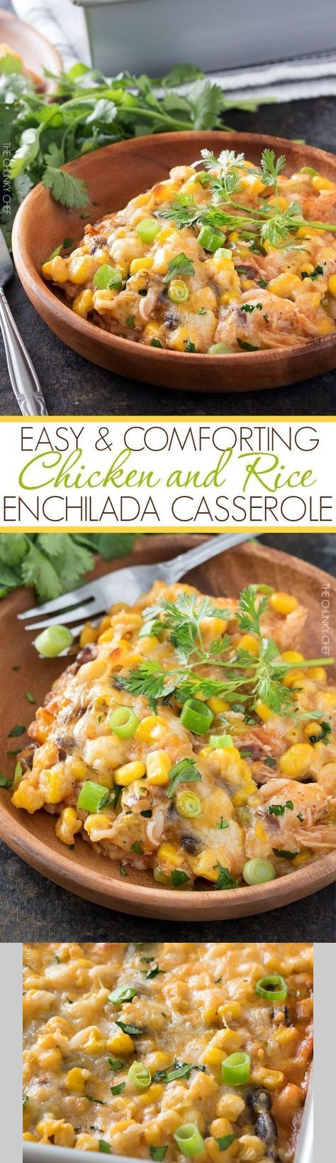 Chicken and Rice Enchilada Casserole