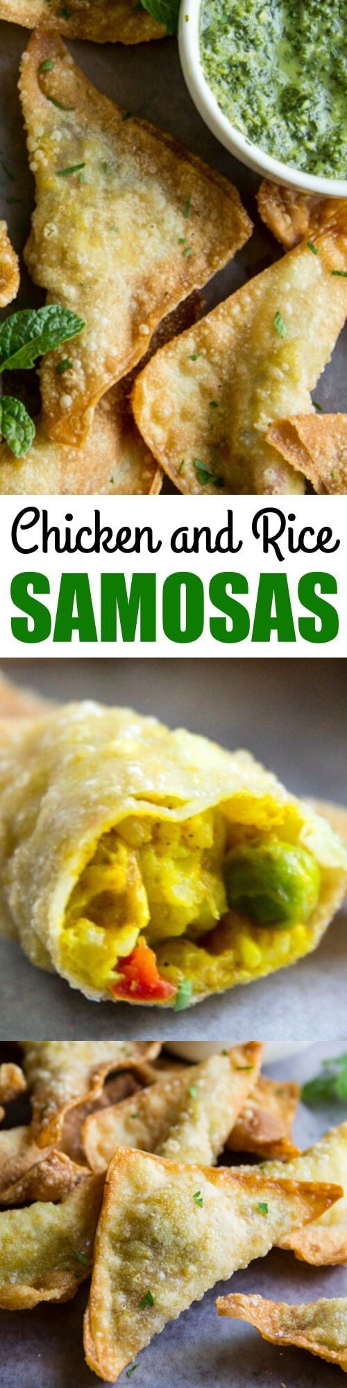 Chicken and Rice Samosas