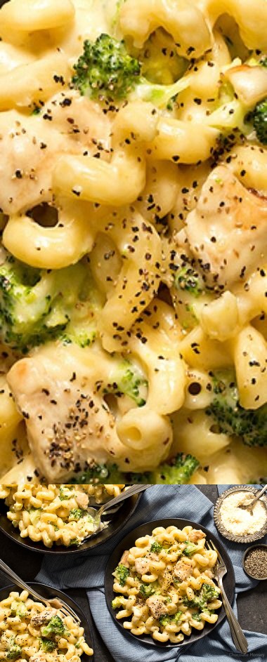 Chicken Broccoli Alfredo Mac And Cheese