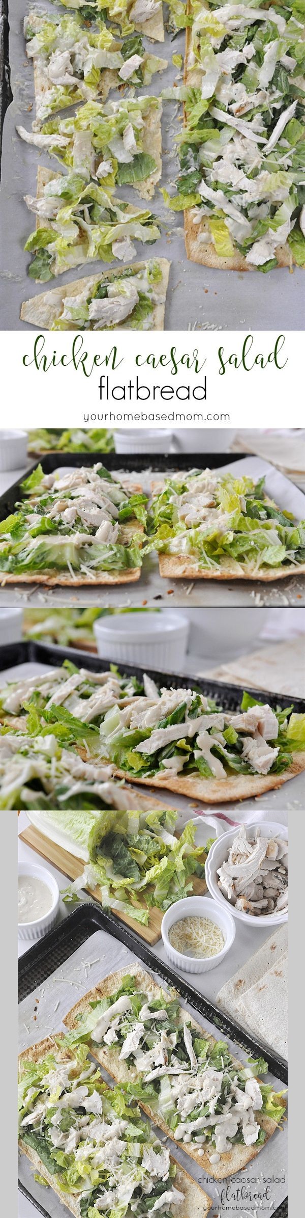 Chicken Caesar Salad Flatbread
