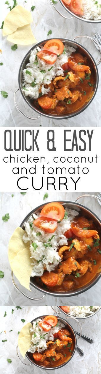 Chicken, Coconut & Tomato Curry