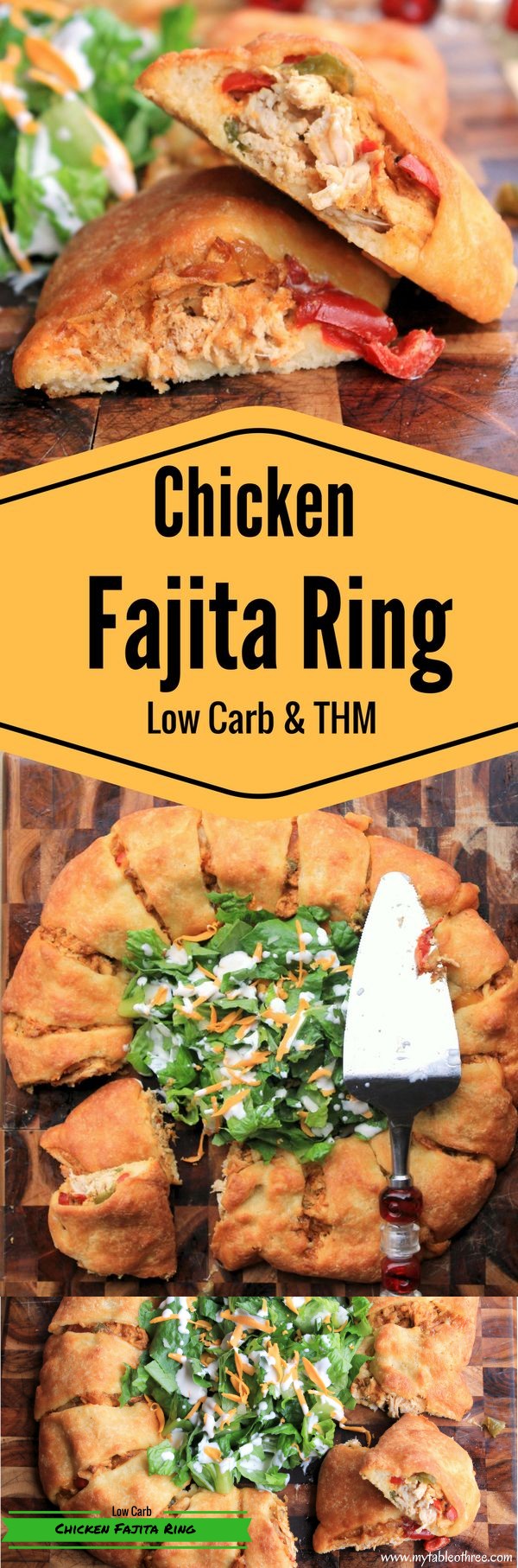 Chicken Fajita Ring, Low Carb and Gluten Free