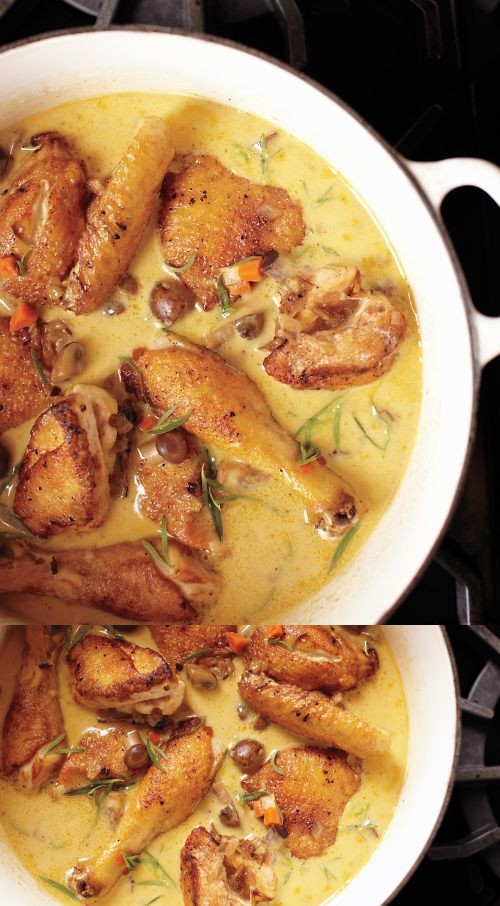 Chicken Fricassee (Fricassee de Poulet a L'Ancienne