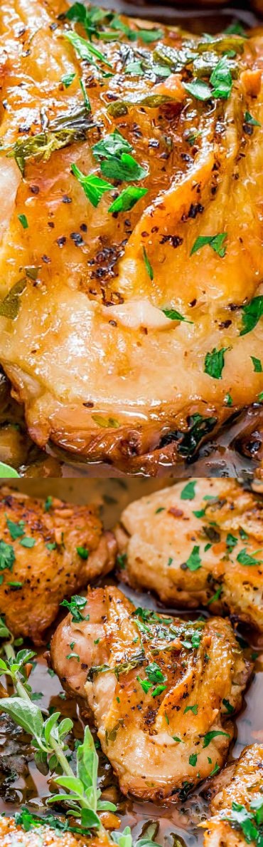 Chicken in Garlic and Herb Sauce