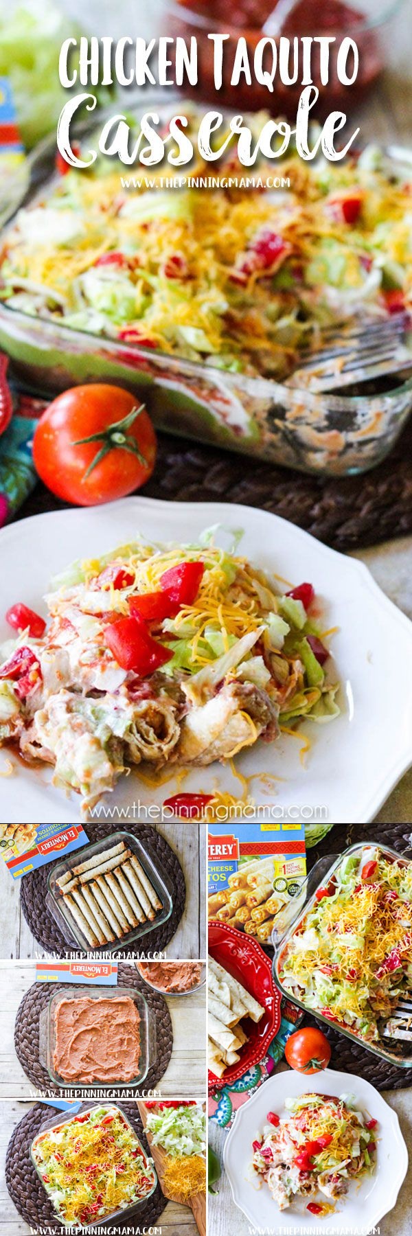 Chicken Taquito Casserole