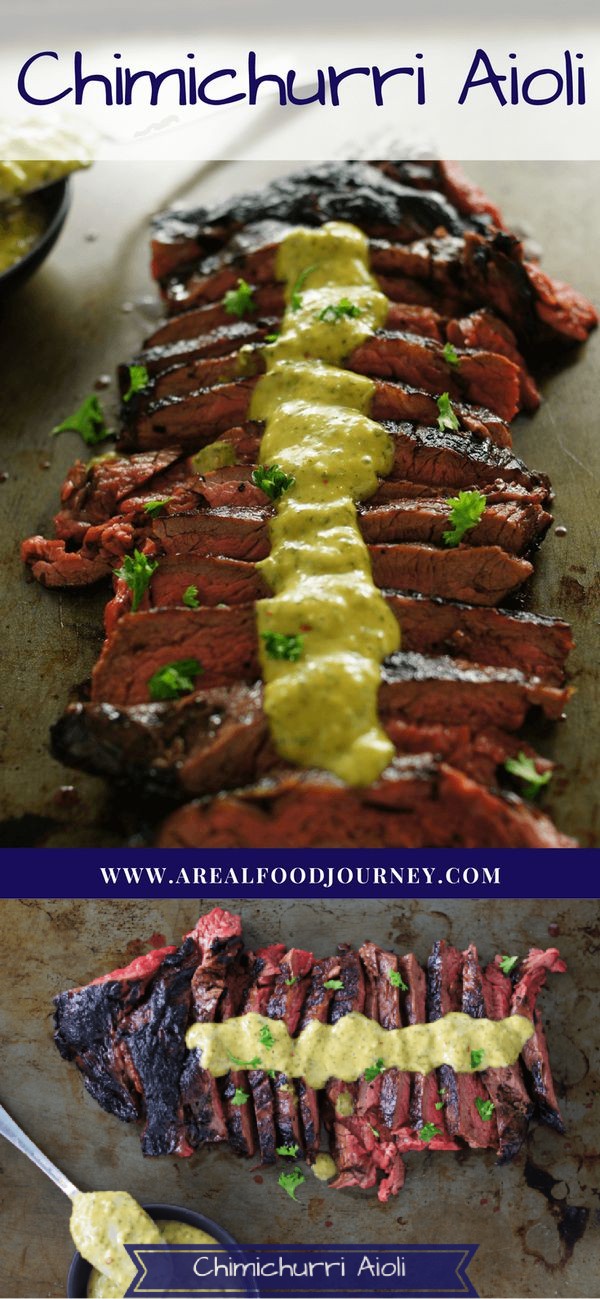 Chimichurri Aioli With Skirt Steak