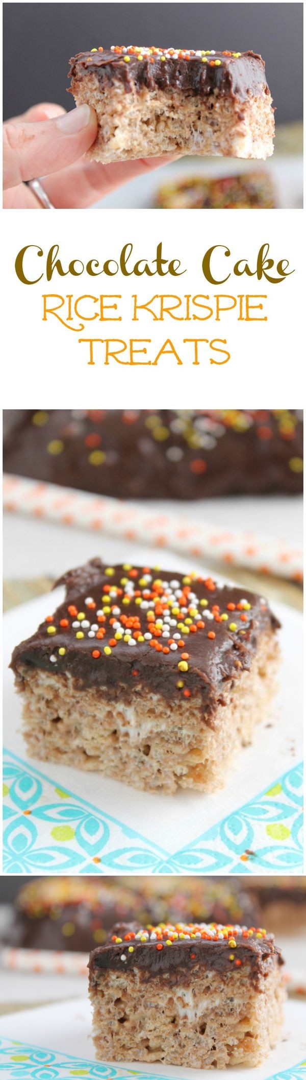 Chocolate Cake Rice Krispie Treats