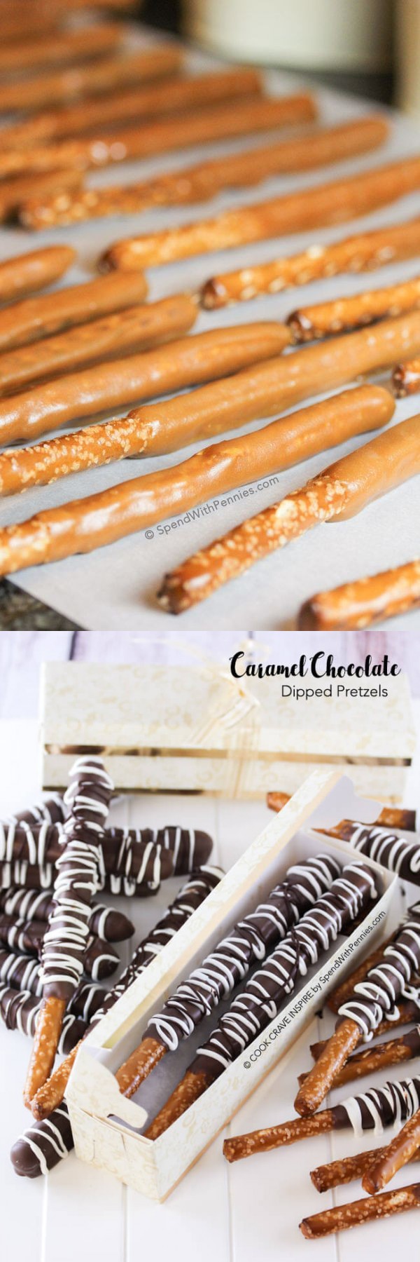 Chocolate Carmel Pretzels