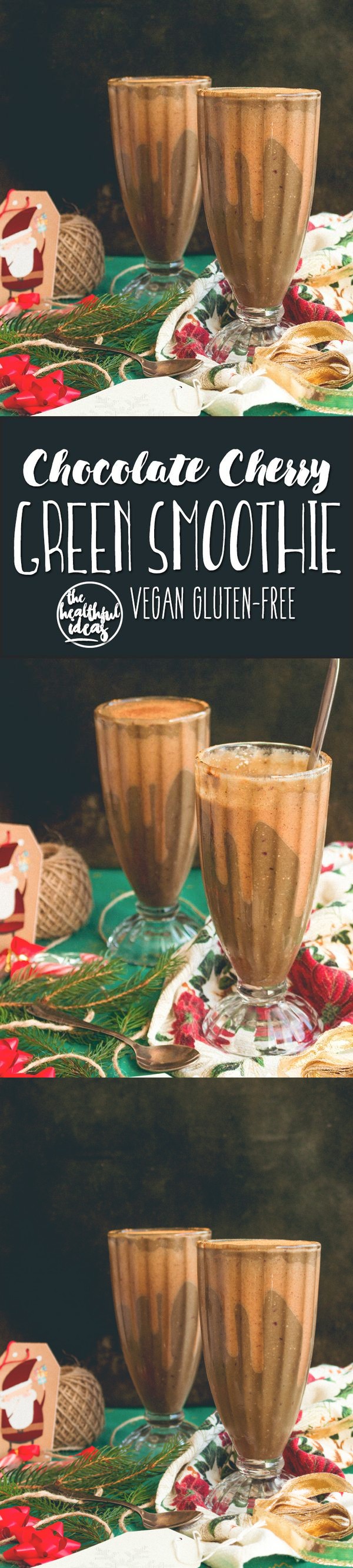 Chocolate Cherry Green Smoothie