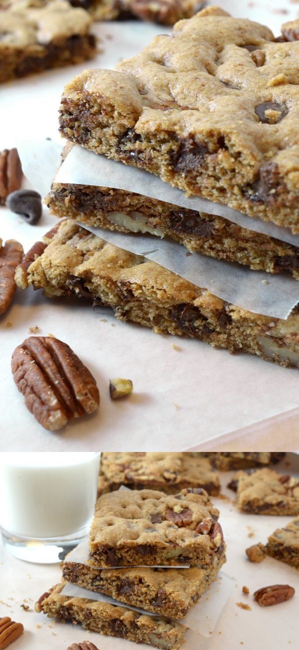 Chocolate Chip & Toasted Pecan Bars