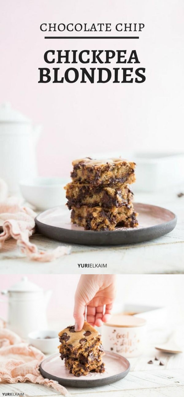 Chocolate Chip Chickpea Blondies