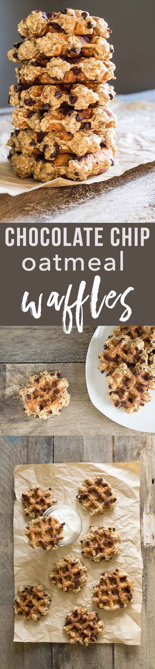 Chocolate Chip Oatmeal Waffles