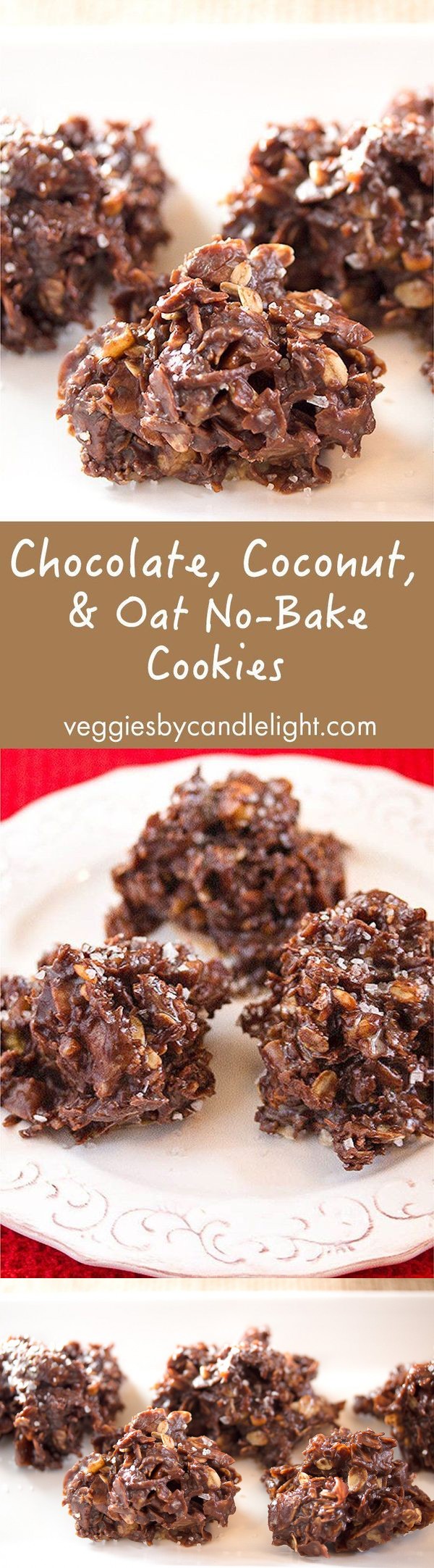 Chocolate, Coconut, and Oat No-Bake Cookies