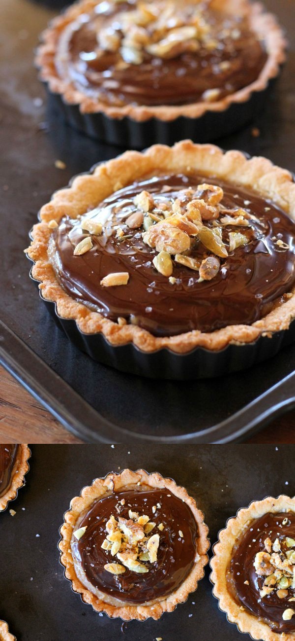 Chocolate Date Caramel Tart (Gluten Free, Vegan