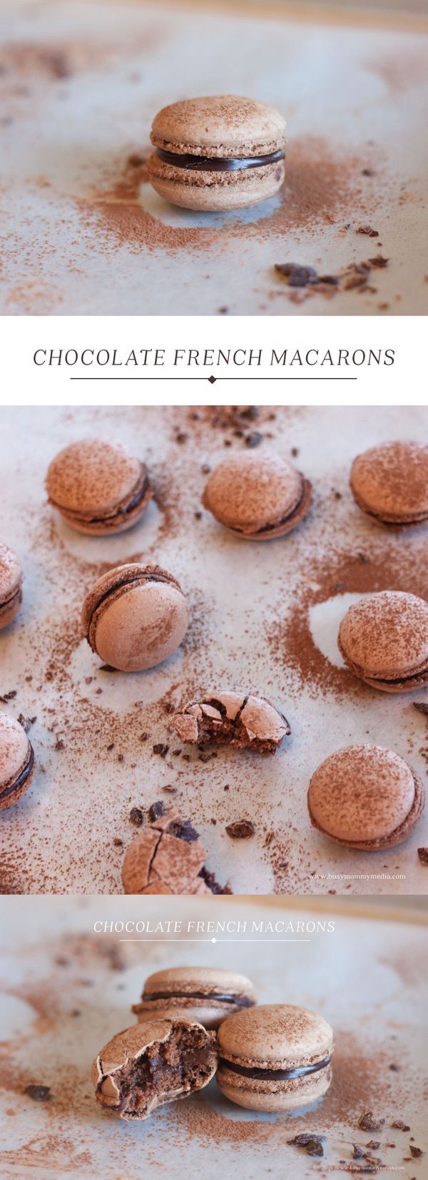 Chocolate French Macarons