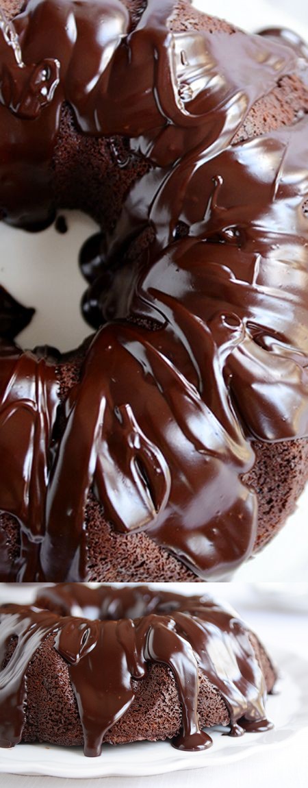 Chocolate Fudge Sour Cream Bundt Cake