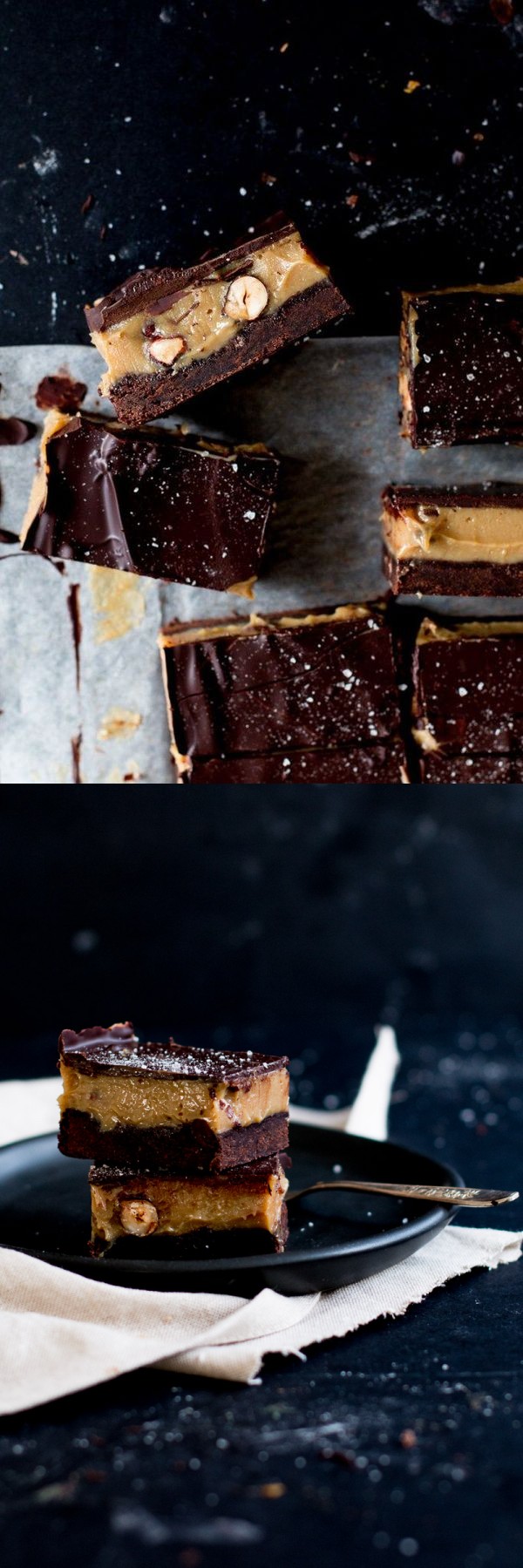 Chocolate, Hazelnut & Espresso Caramel Slice