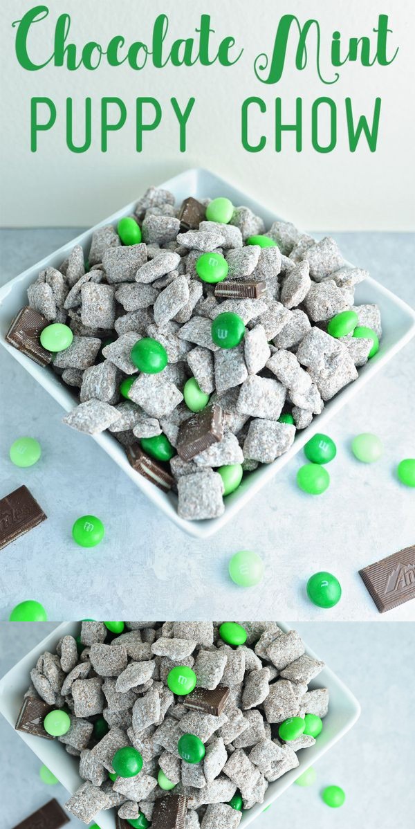 Chocolate Mint Puppy Chow