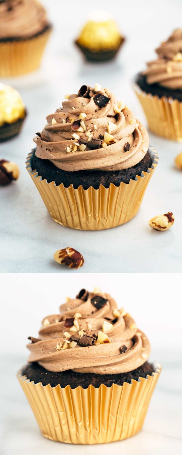 Chocolate Nutella Crunch Cupcakes