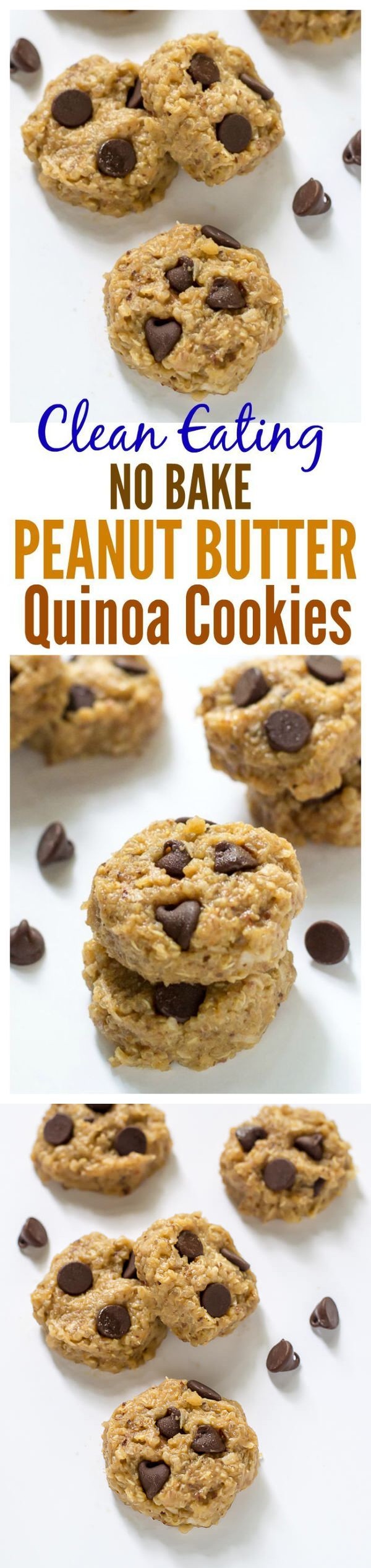 Chocolate Peanut Butter No Bake Quinoa Cookies