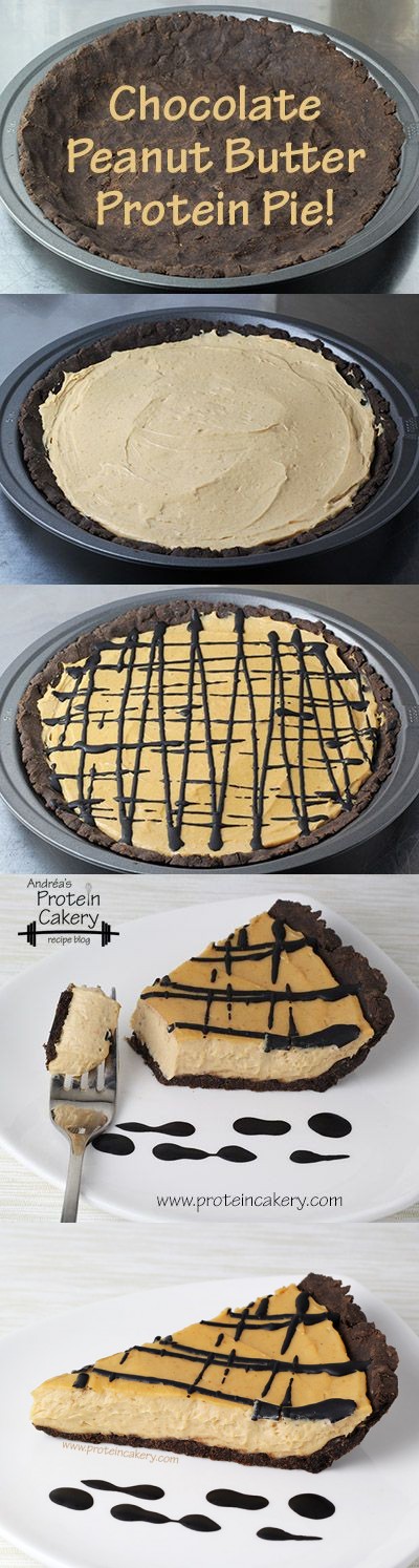 Chocolate Peanut Butter Protein Pie