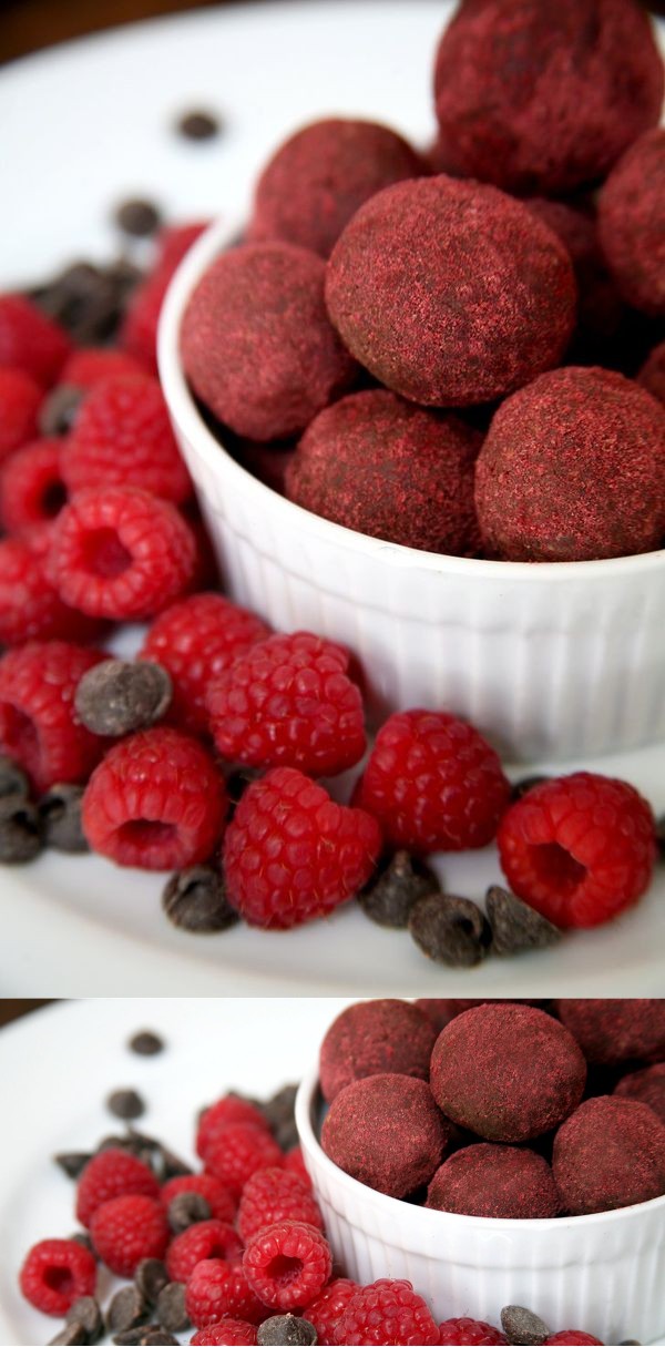 Chocolate Raspberry Protein Balls