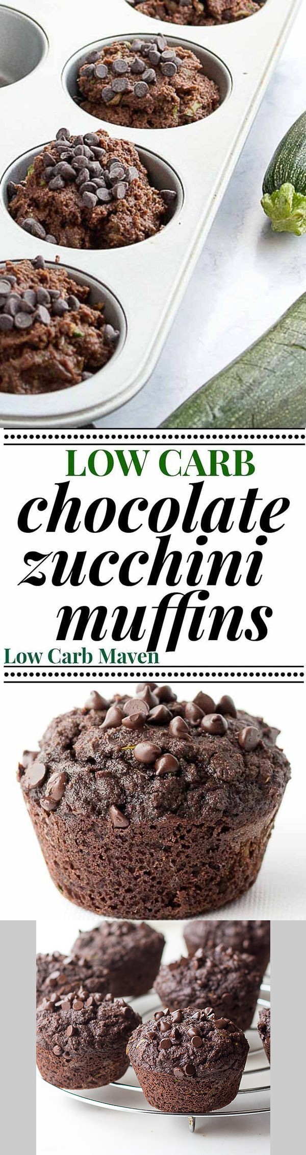 Chocolate Zucchini Muffins (coconut flour