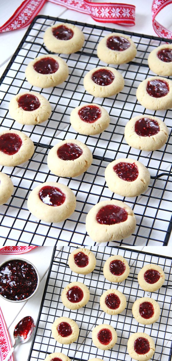 Christmas Thumbprint Cookies