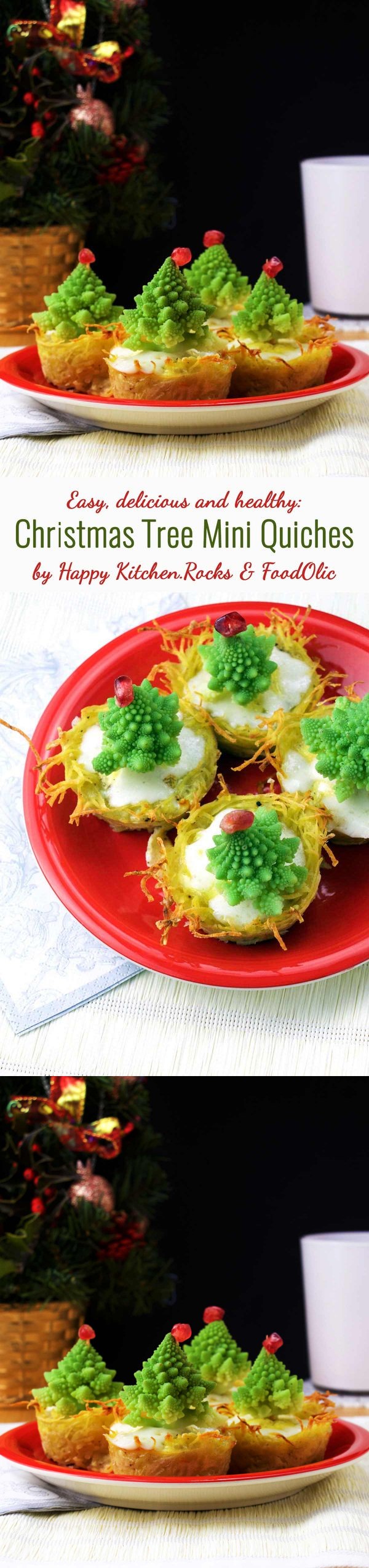 Christmas Tree Mini Quiches