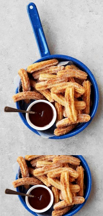 Churros with Chocolate Dipping Sauce