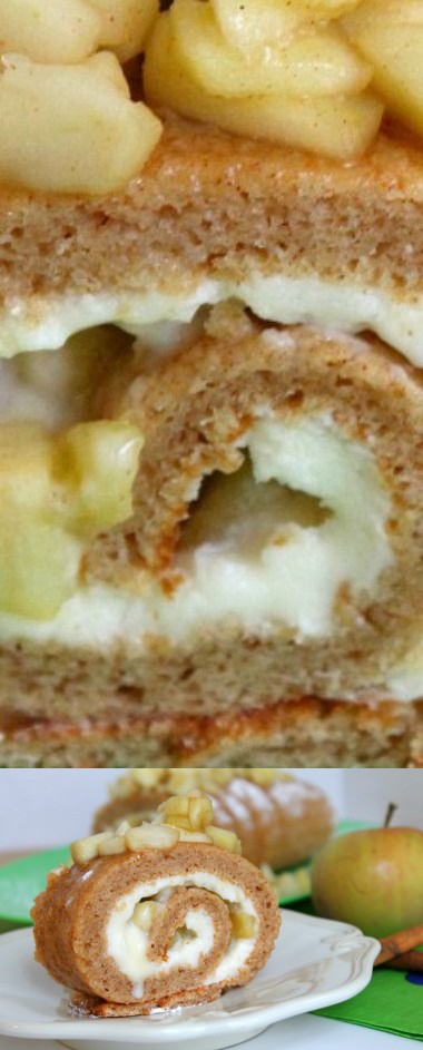 Cinnamon Apple Cake Roll