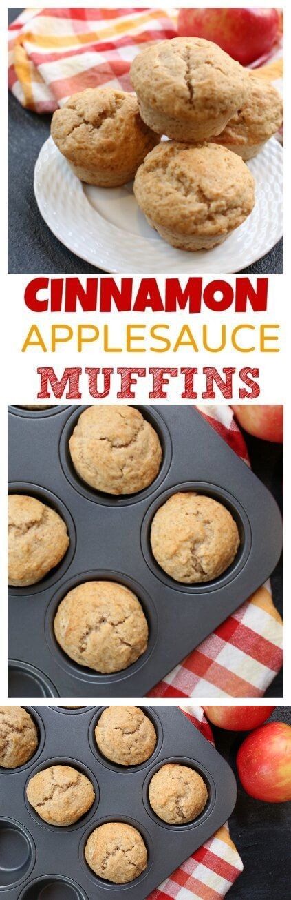 Cinnamon Applesauce Muffins