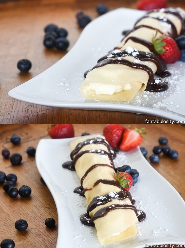 Cinnamon Cream Cheese Crepes