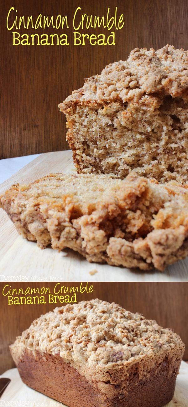 Cinnamon Crumble Banana Bread