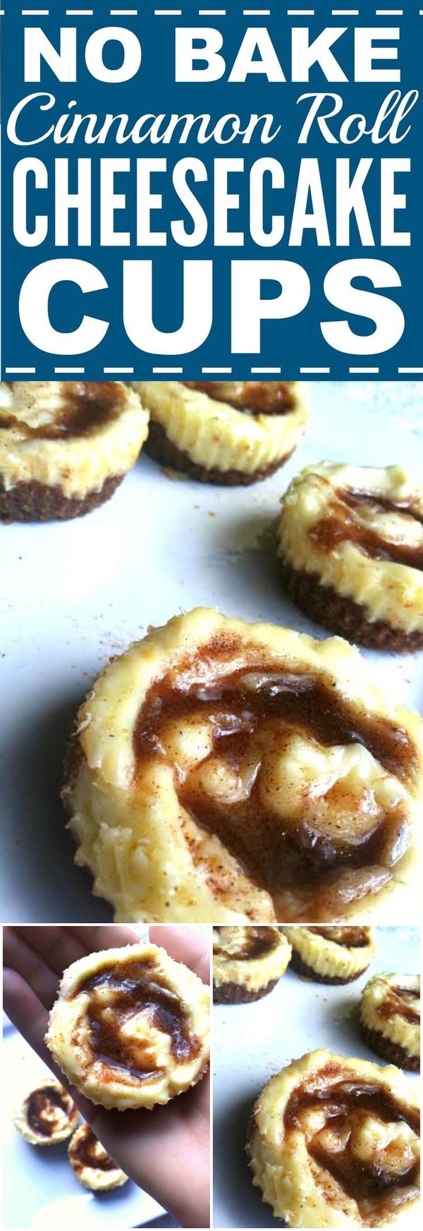 Cinnamon Roll Cheesecake Cups